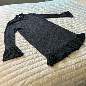 Philosophy dresses Republic, clothing Black heather midi shirt dress jersey Sm